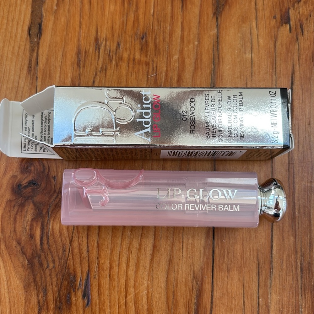 Dior Addict Lip Glow balm 012 rosewood new in box pink shine lip oil nourishing - Picture 6 of 12